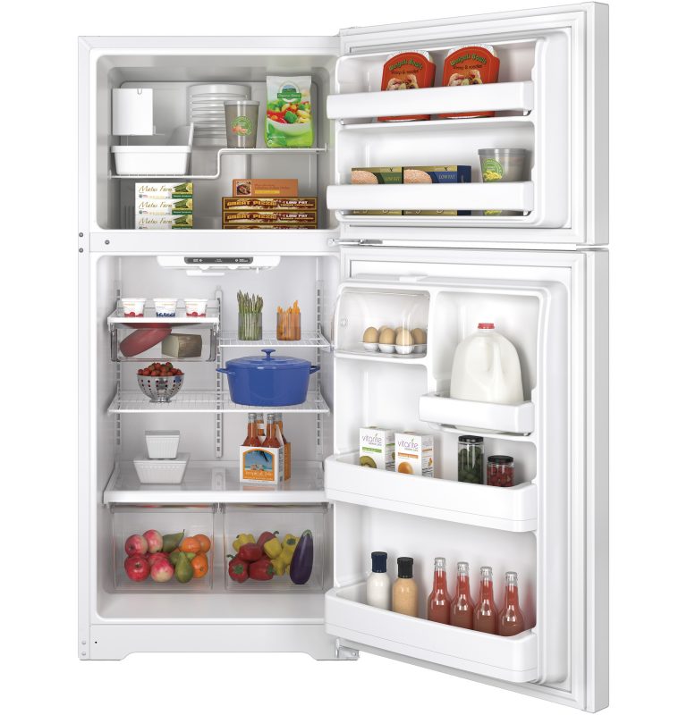 GE® 18Cu. Ft. TopFreezer Refrigerator GIE18ETHWW ADA Appliances