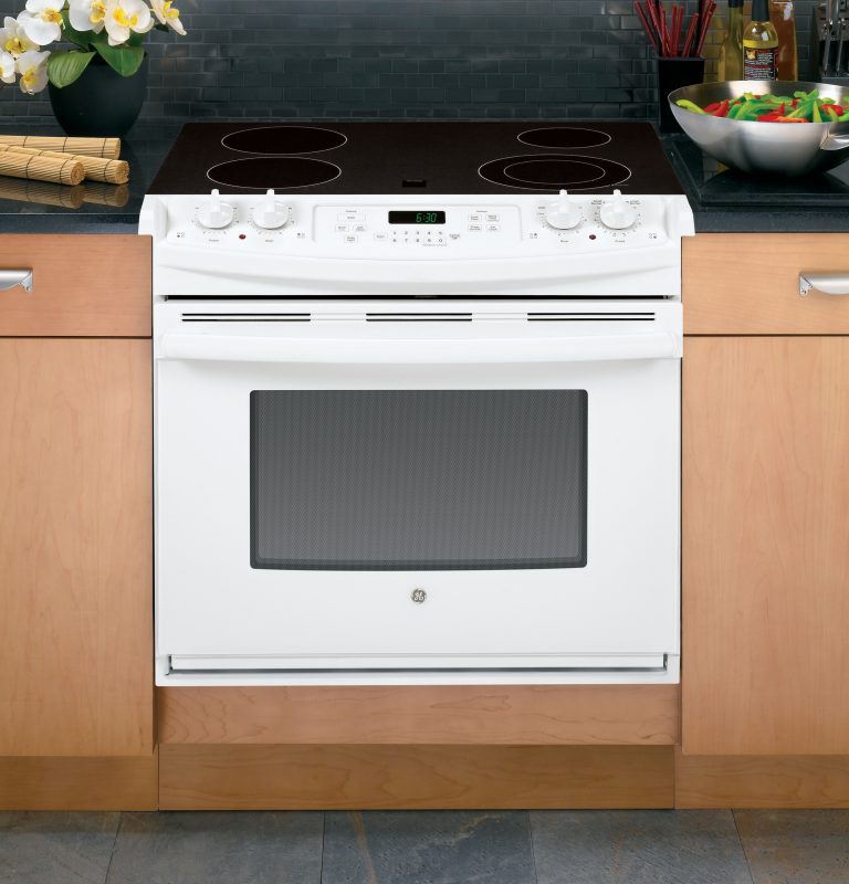 GE® 30" DropIn Electric Range JD630DFWW ADA Appliances