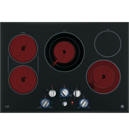 GE Cafe Series 30 Built-In Knob Control Electric Cooktop