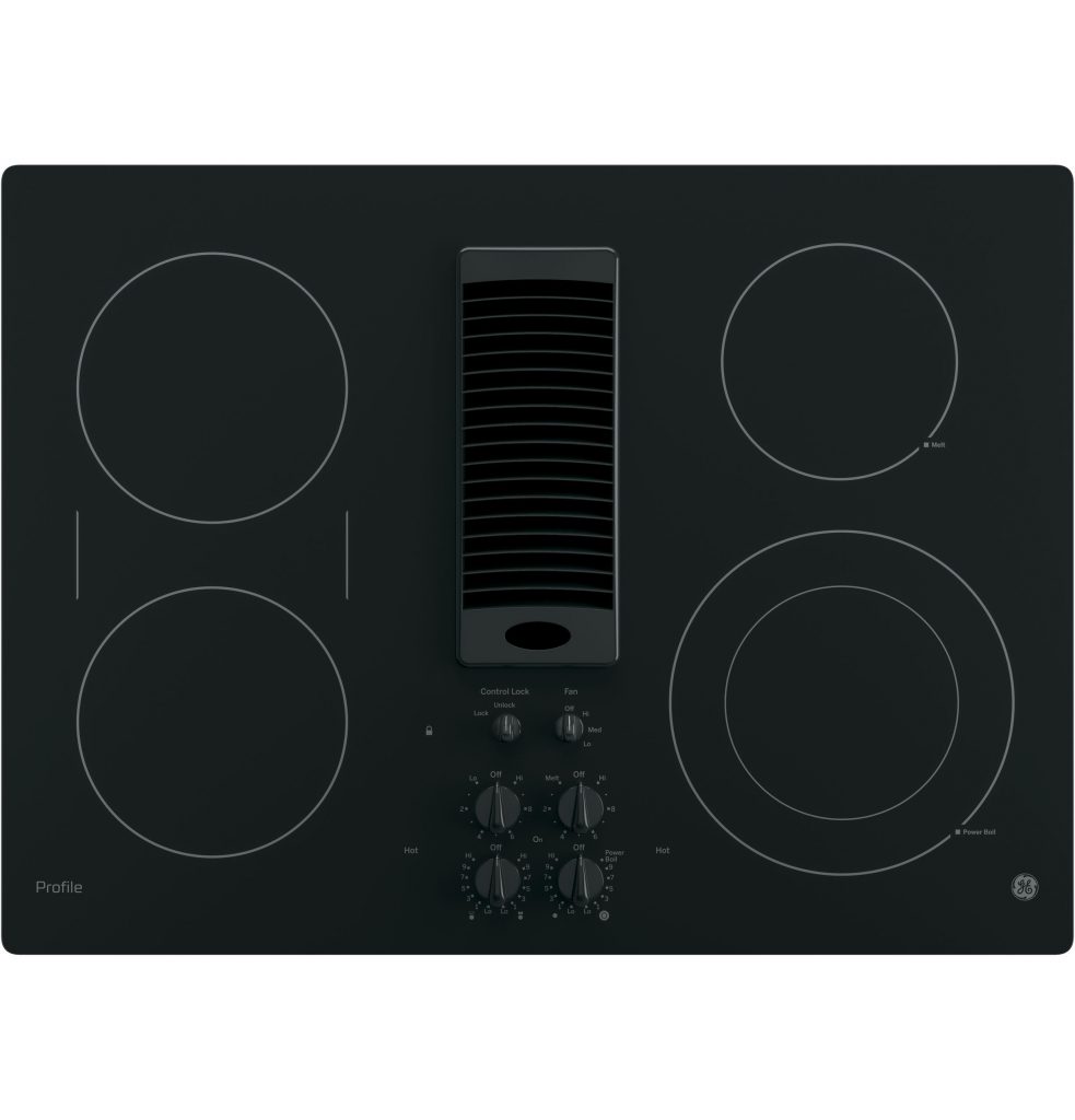 Ge Profile Series 30 Downdraft Electric Cooktop Pp9830djbb Ada