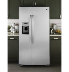 Stainless GE Side by Side Refrigerator