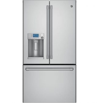 GE Café™ Series CFE28TP2MS1 ENERGY STAR® 22.2 Cu. Ft. Counter-Depth French-Door Refrigerator with Hot Water Dispenser