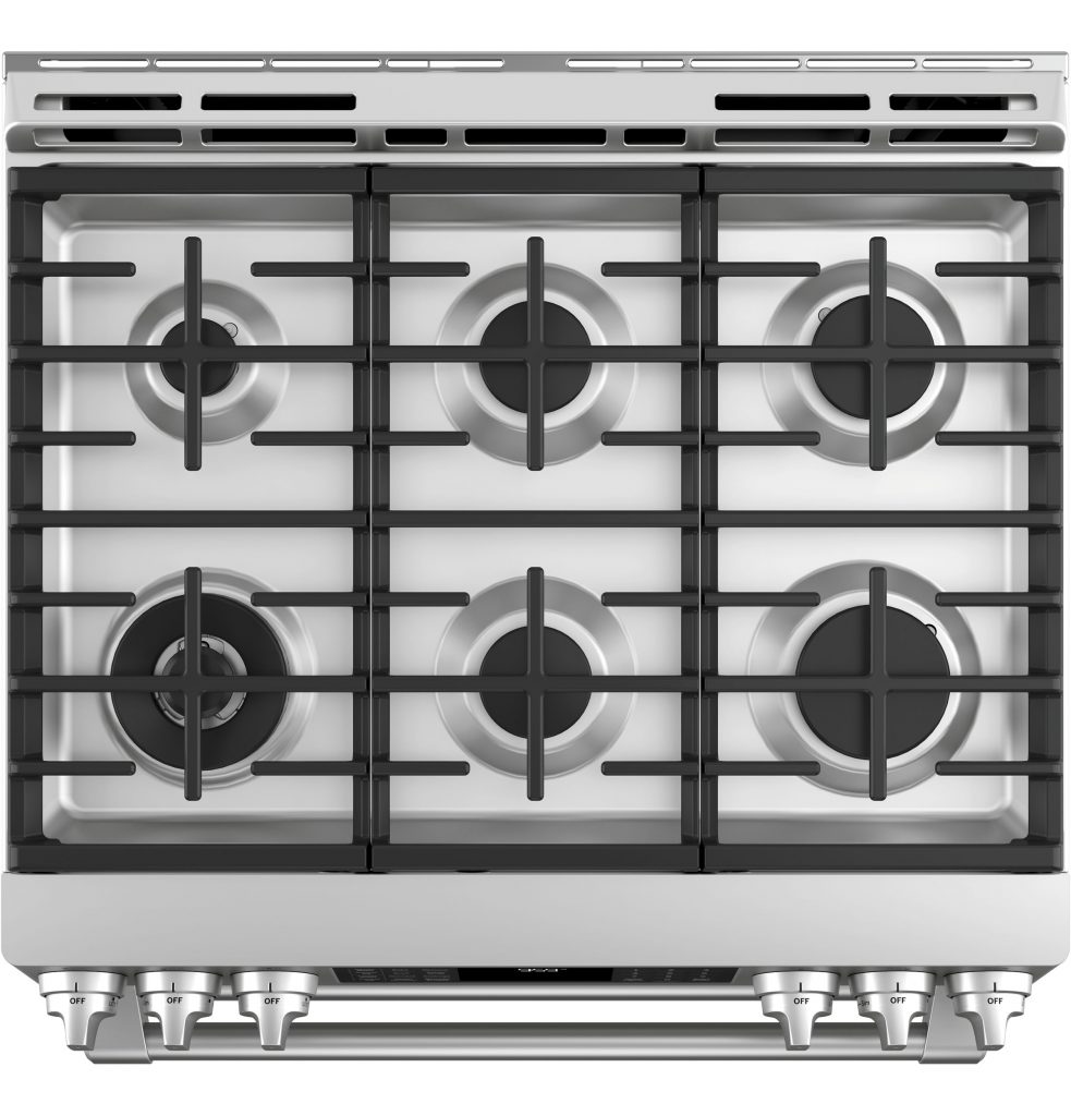 GE Café™ CGS995SELSS Series 30" SlideIn Front Control Gas Double Oven