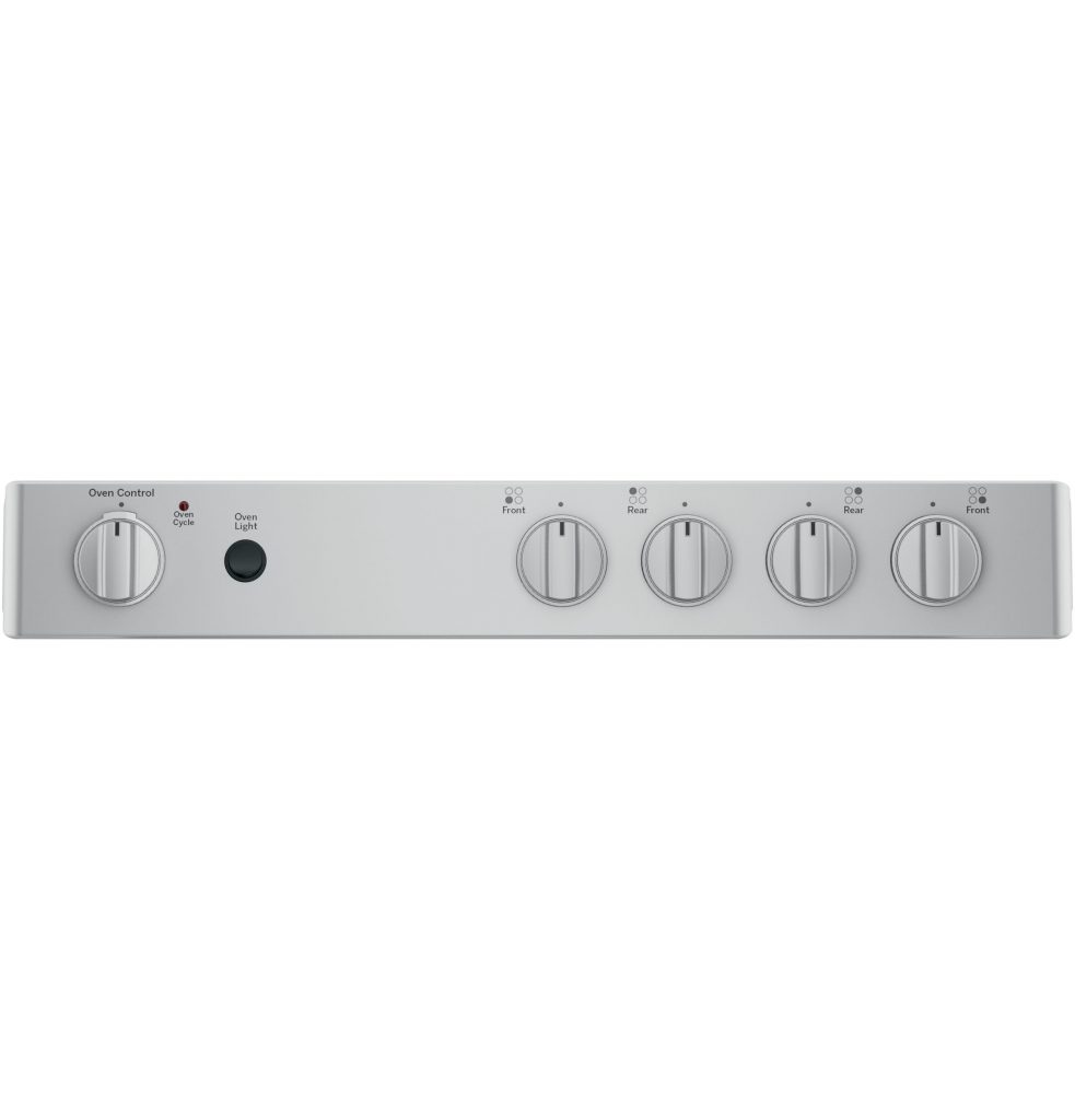 GE® JGAS640RMSS 24" Steam Clean FreeStanding/Slidein Gas Range ADA